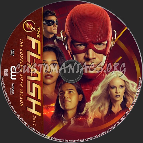 The Flash Season 6 dvd label