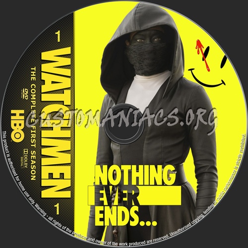 Watchmen Season 1 dvd label