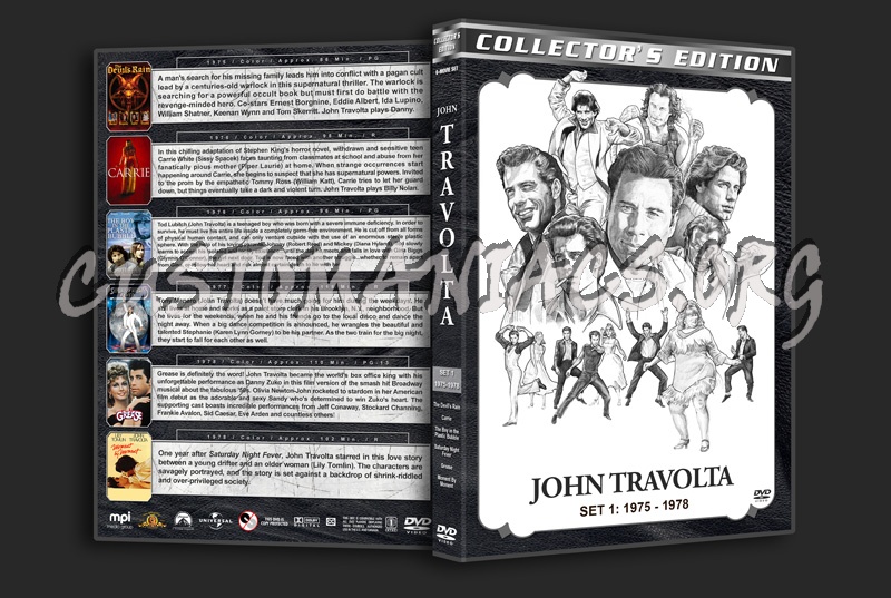 John Travolta Filmography - Set 1 (1975-1978) dvd cover