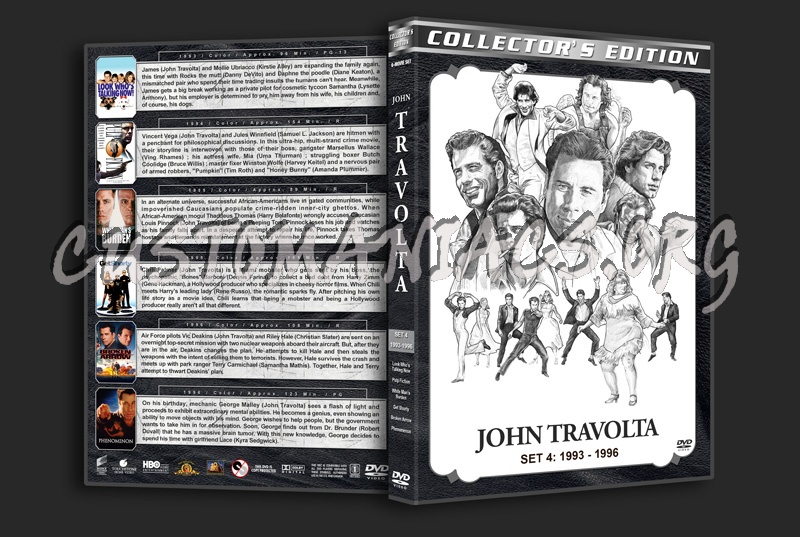John Travolta Filmography - Set 4 (1993-1996) dvd cover
