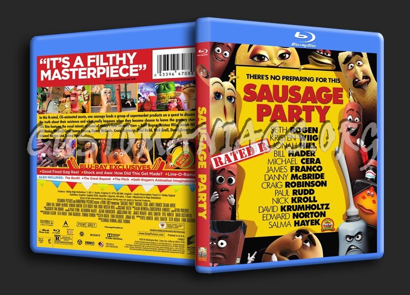 Sausage Party blu-ray cover