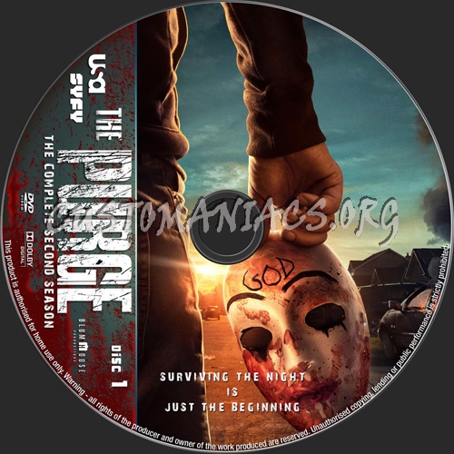 The Purge Season 2 dvd label