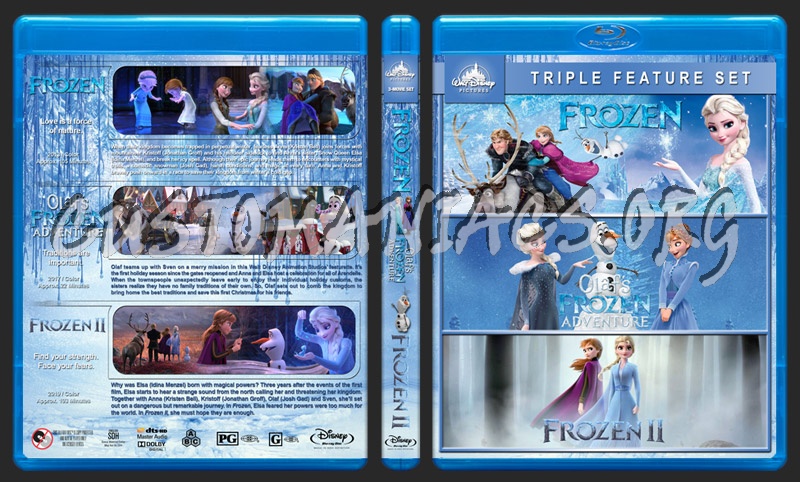Frozen Triple Feature blu-ray cover