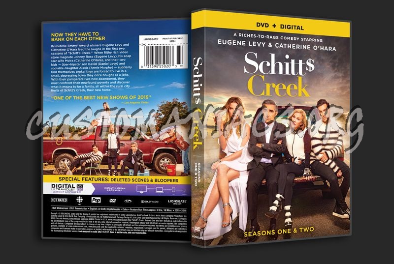 Schitt's Creek Seasons 1&2 dvd cover