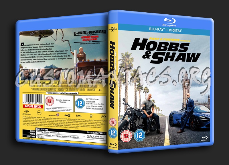 Hobbs & Shaw blu-ray cover - DVD Covers & Labels by Customaniacs, id ...