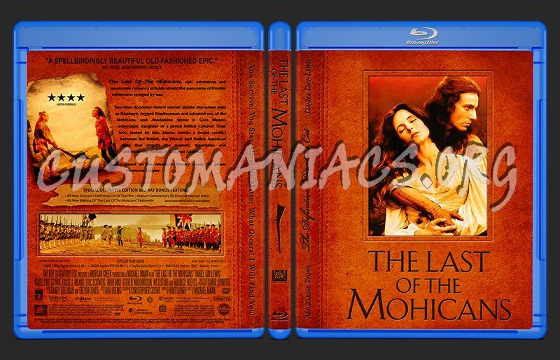 The Last Of The Mohicans blu-ray cover