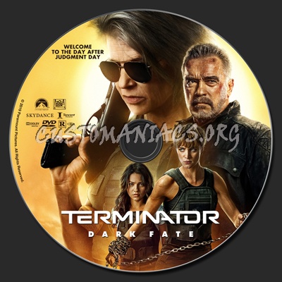 Terminator: Dark Fate dvd label