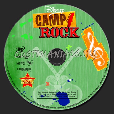 Camp Rock Disney dvd label