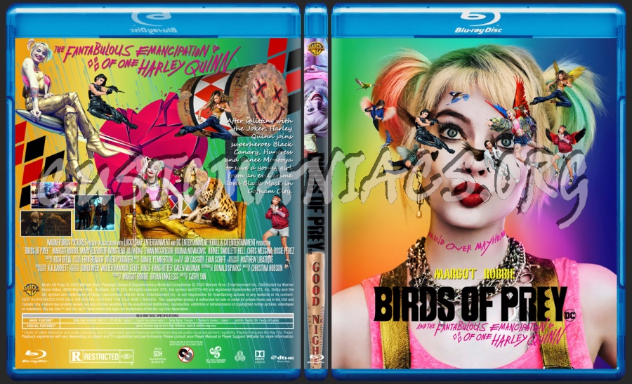 Birds Of Prey 2020 blu-ray cover