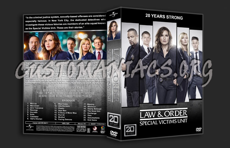 Law & Order: Special Victims Unit - Season 20 dvd cover