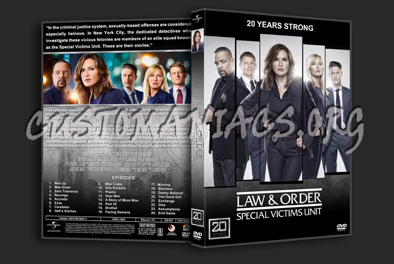 Law & Order: Special Victims Unit - Season 20 dvd cover