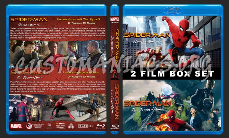 Spider-Man Avengers Double Feature blu-ray cover