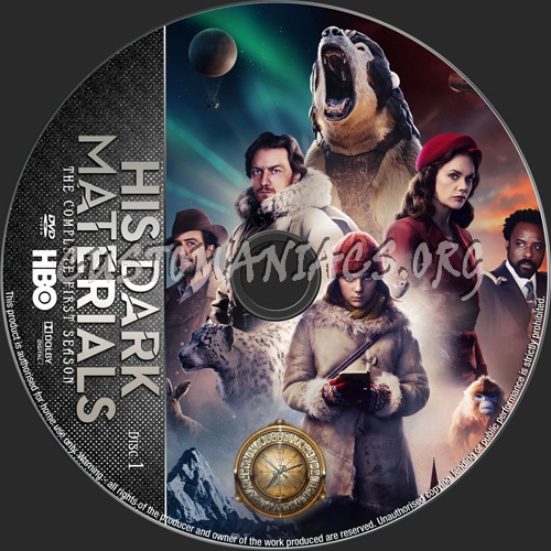 His Dark Materials Season 1 dvd label