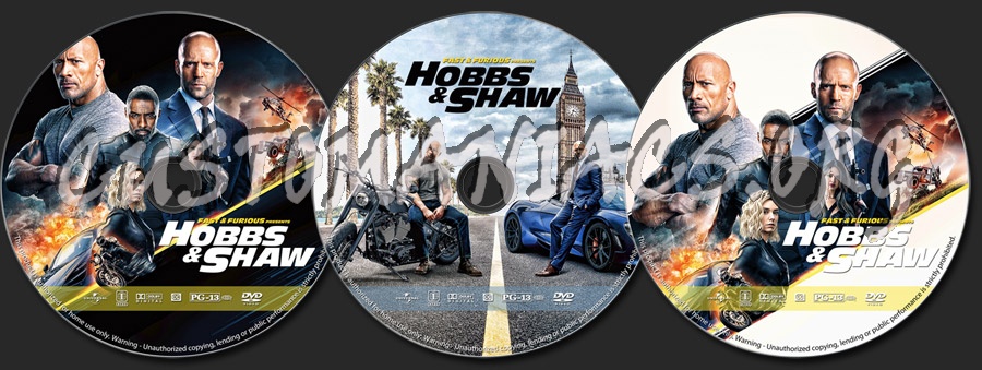 Fast & Furious Presents Hobbs & Shaw dvd label