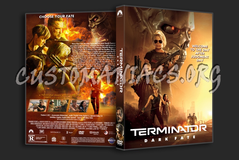 Terminator: Dark Fate dvd cover