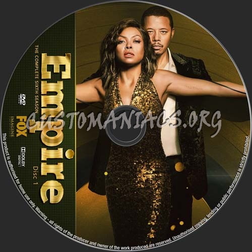 Empire Season 6 dvd label