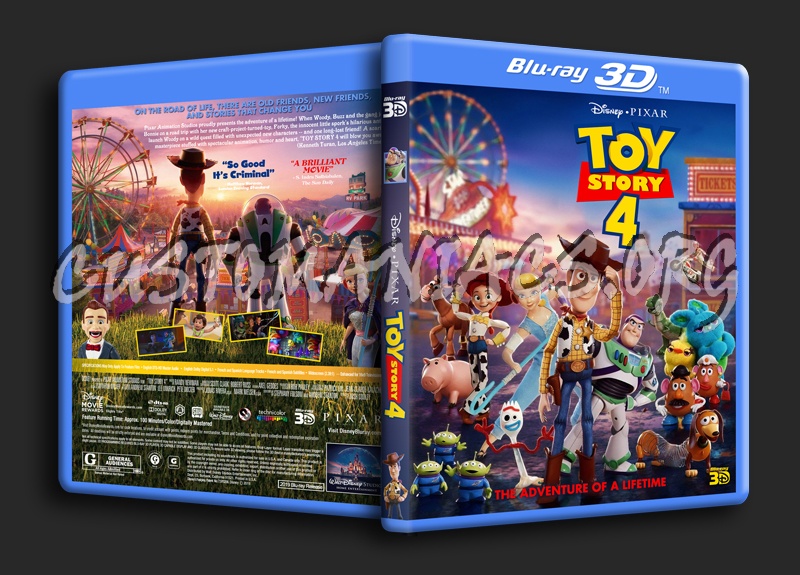 Toy Story 4 3D dvd cover