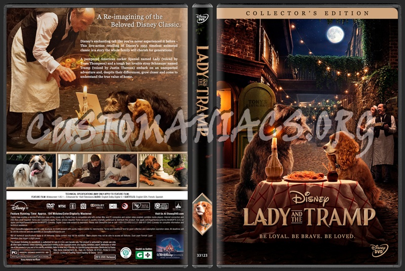 Lady and the Tramp (2019) dvd cover