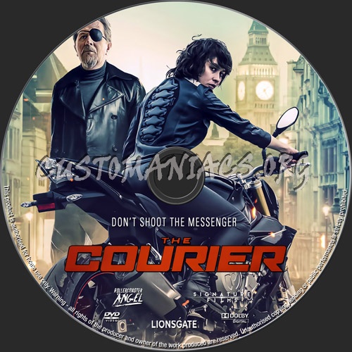 The Courier 2019 dvd label