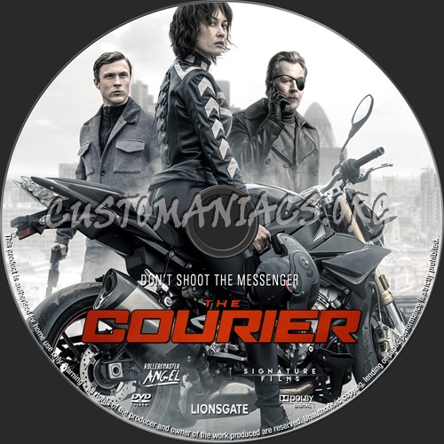 The Courier 2019 dvd label