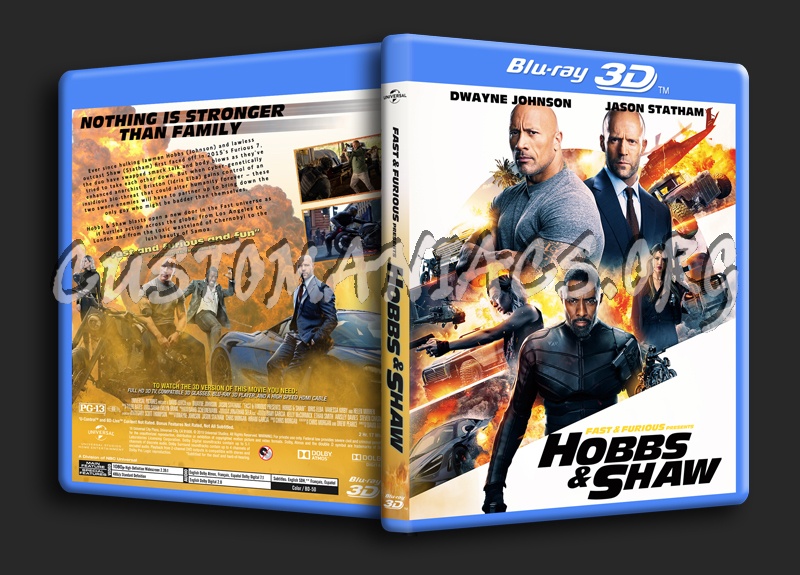 Fast & Furious Presents Hobbs & Shaw 3D dvd cover