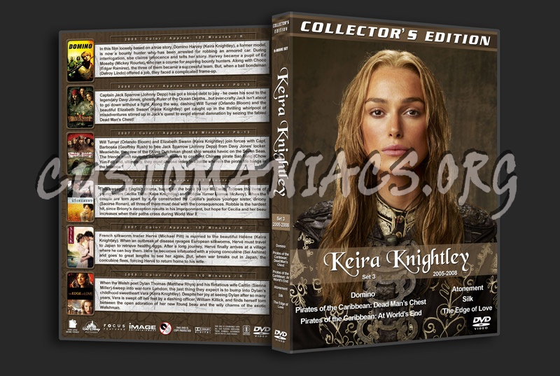 Keira Knightley Filmography - Set 3 (2005-2008) dvd cover