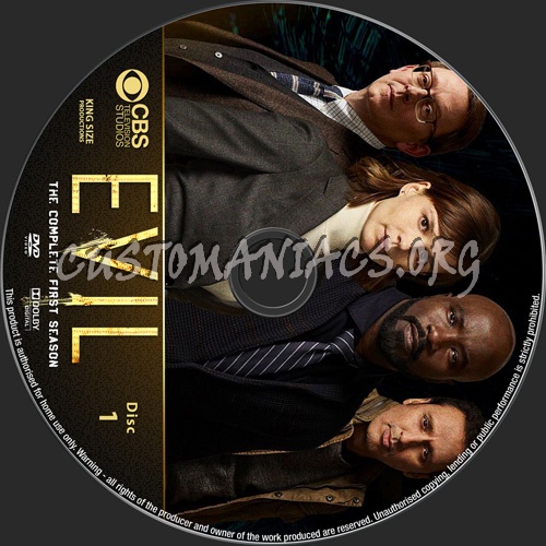 Evil Season 1 dvd label