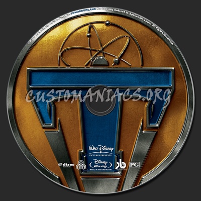 Tomorrowland blu-ray label
