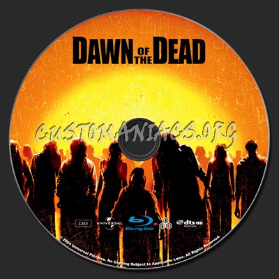 Dawn of the Dead blu-ray label