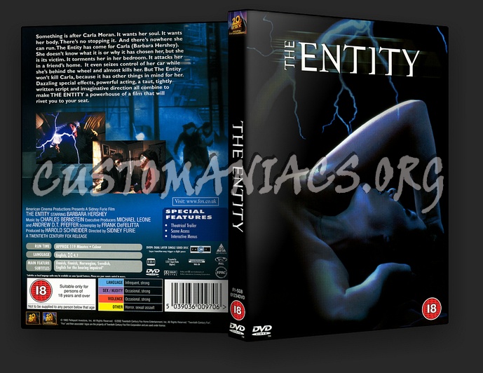 The Entity dvd cover