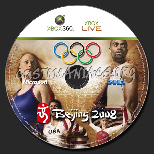 Beijing 2008 dvd label