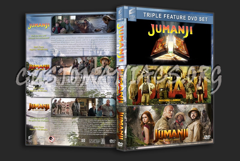 Jumanji Triple Feature dvd cover