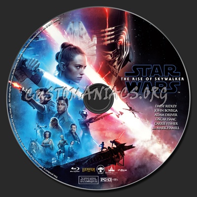 Star Wars: The Rise Of Skywalker (2D & 3D) blu-ray label