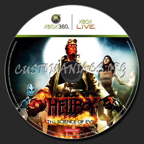 Hellboy - Science of Evil dvd label