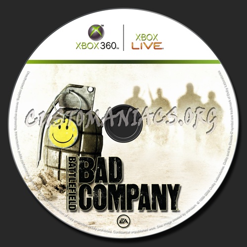 Battlefield Bad Company dvd label