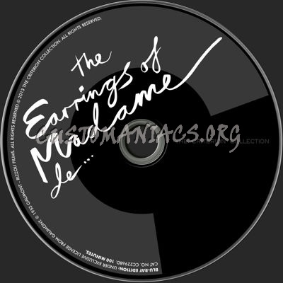 445 - The Earrings of Madame de... dvd label