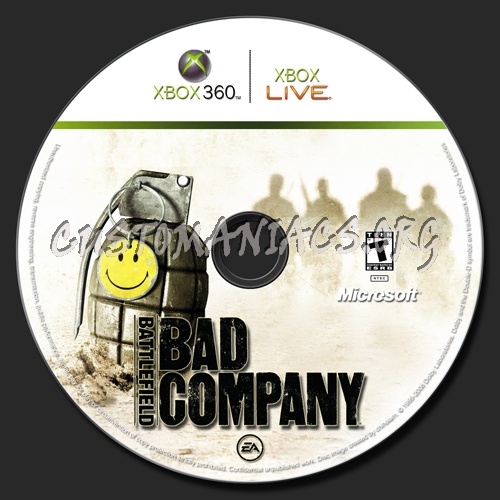 Battlefield Bad Company dvd label