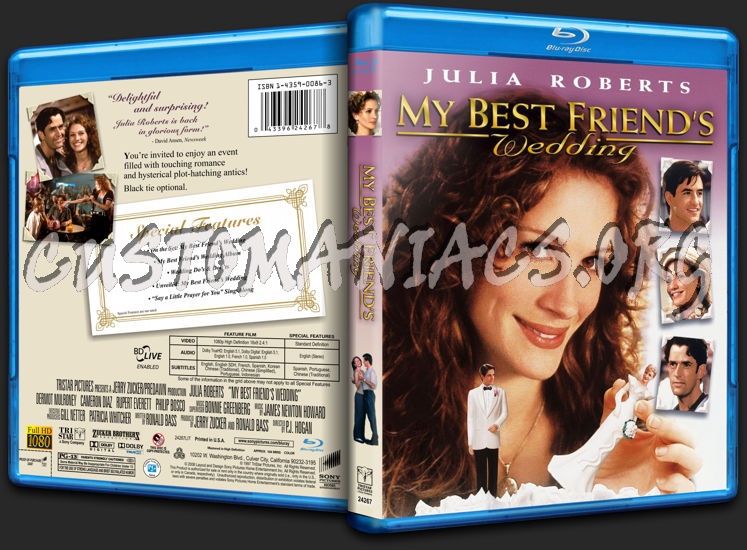 My Best Friend's Wedding (1997) bluray cover DVD Covers