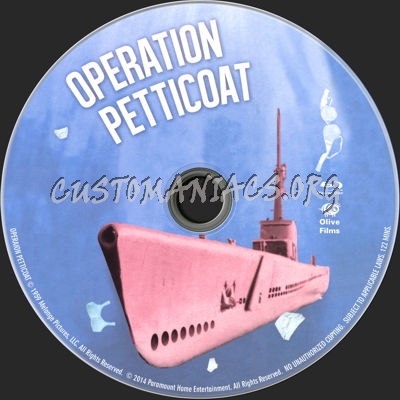 Operation Petticoat (1959) blu-ray label