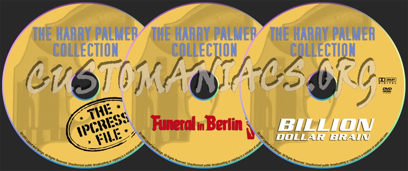 Ipcress File / Funeral in Berlin / Billion Dollar Brain dvd label