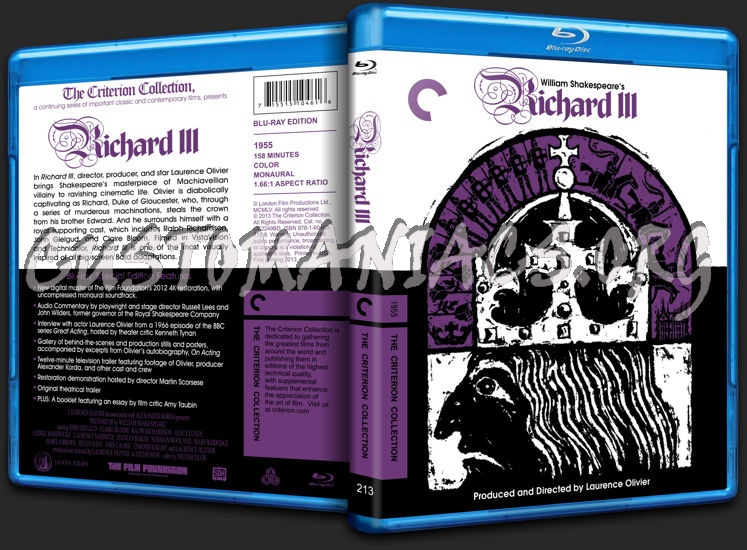 213 - Richard III (1955) blu-ray cover