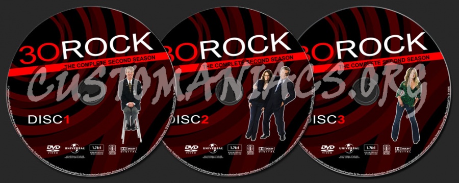 30 Rock S2 dvd label