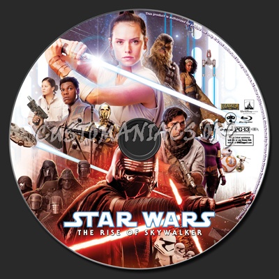 Star Wars: The Rise Of Skywalker (2D & 3D) blu-ray label