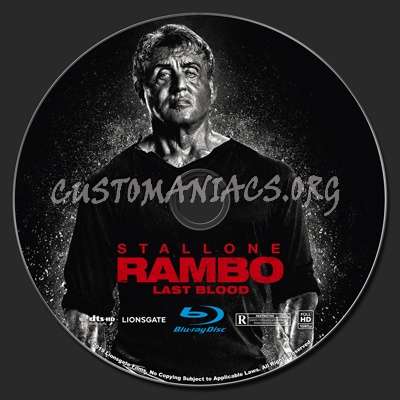 Rambo Last Blood blu-ray label