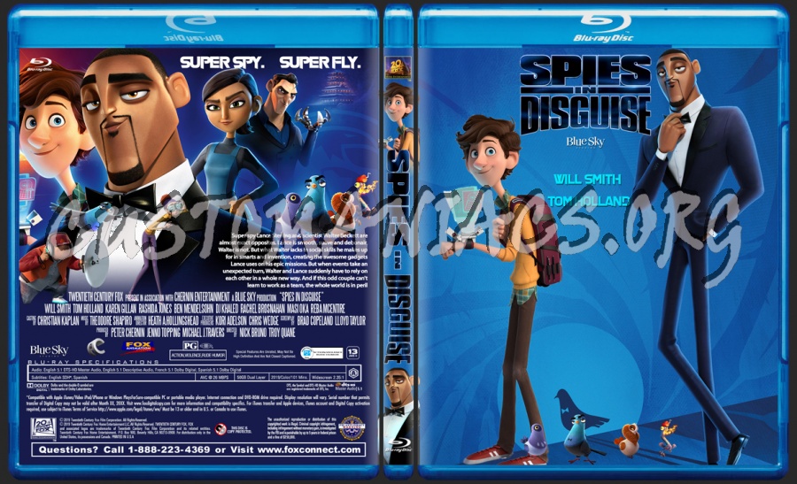 Spies In Disguise blu-ray cover
