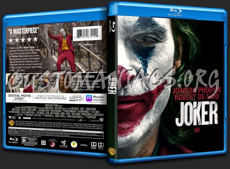 Joker (2019) blu-ray cover