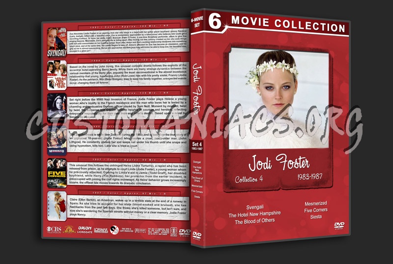 Jodie Foster Filmography - Collection 4 (1983-1987) dvd cover