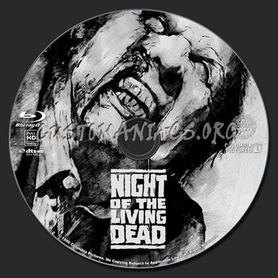 Night of the Living Dead blu-ray label
