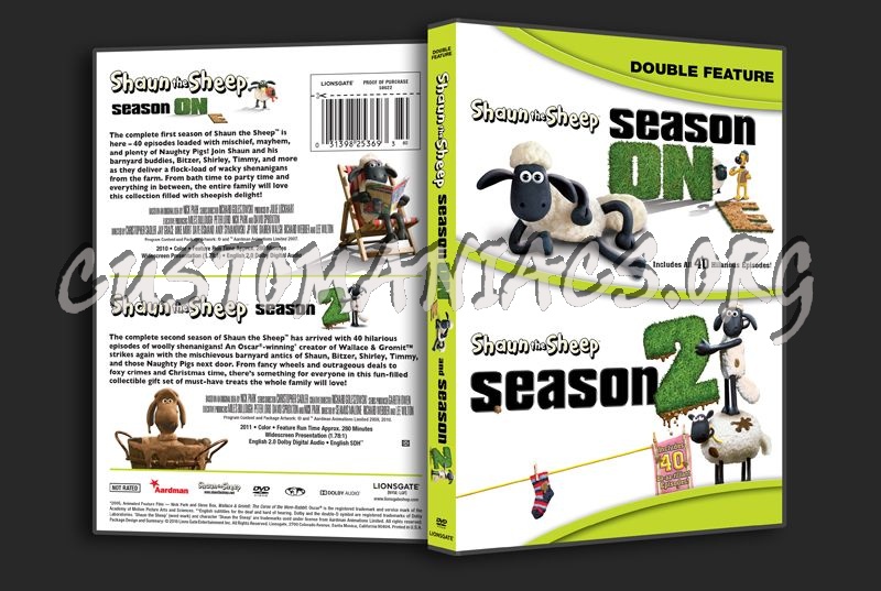 Shaun the Sheep Season 1&2 dvd cover