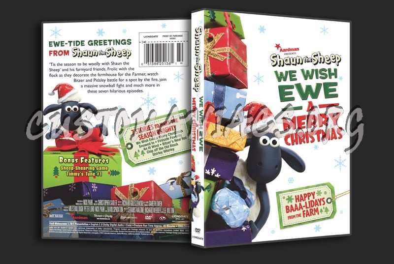 Shaun the Sheep We Wish Ewe A Merry Christmas dvd cover